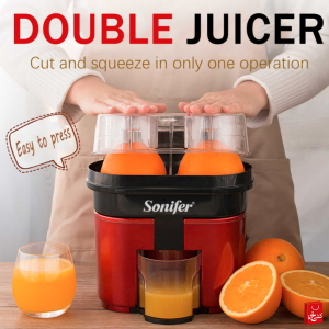 ? عصارة وقطاعه الفاكهه المزدوجه ?