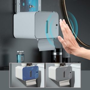 حامل مناديل ورقية أوتوماتيكية مع استشعار