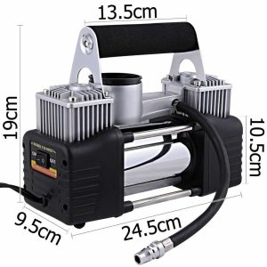 ?منفاخ هواء لاطارات السيارات يعمل على ولاعة السيارة او بطارية?